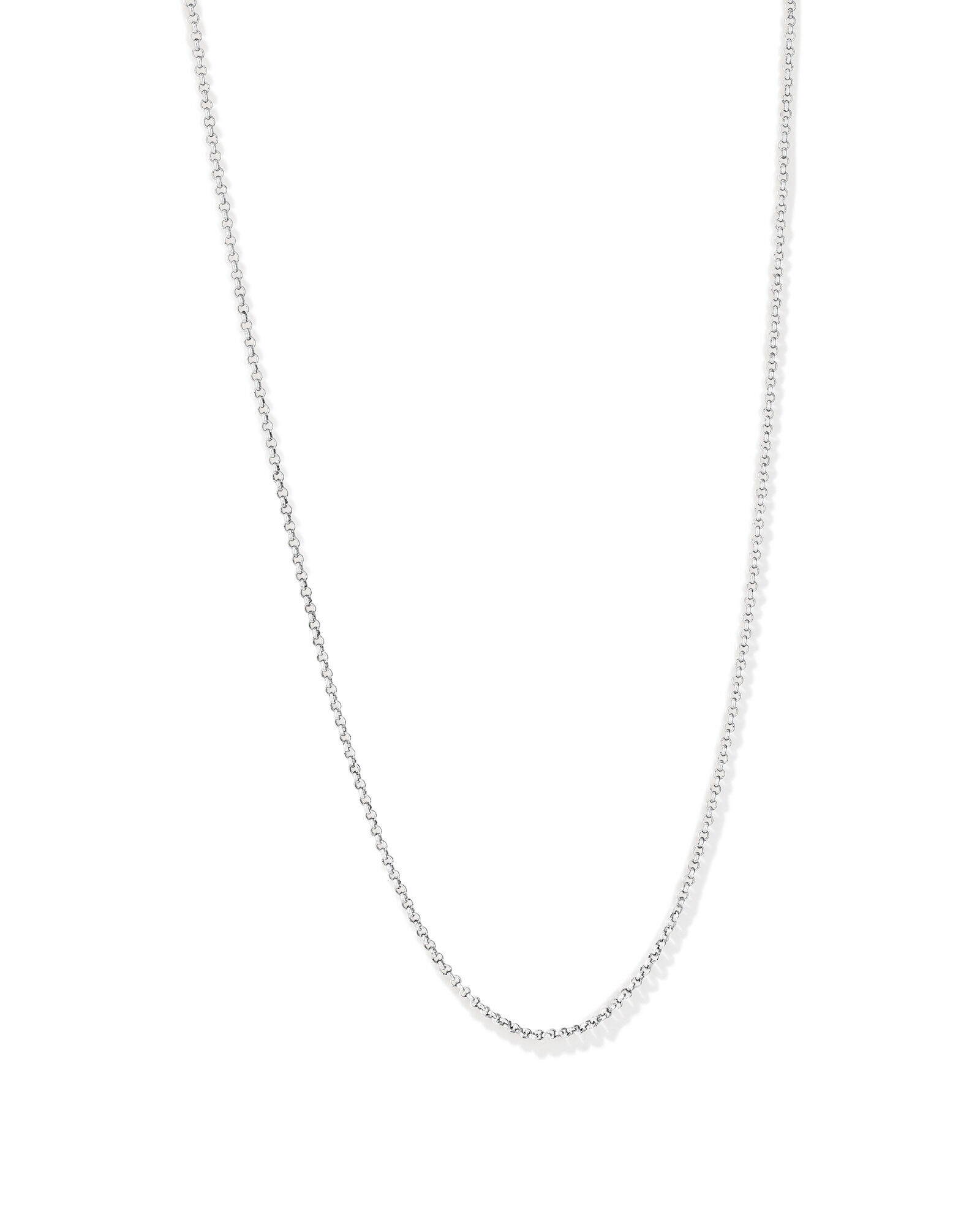 50cm (20") 2mm-2.5mm Width Belcher Chain in Sterling Silver