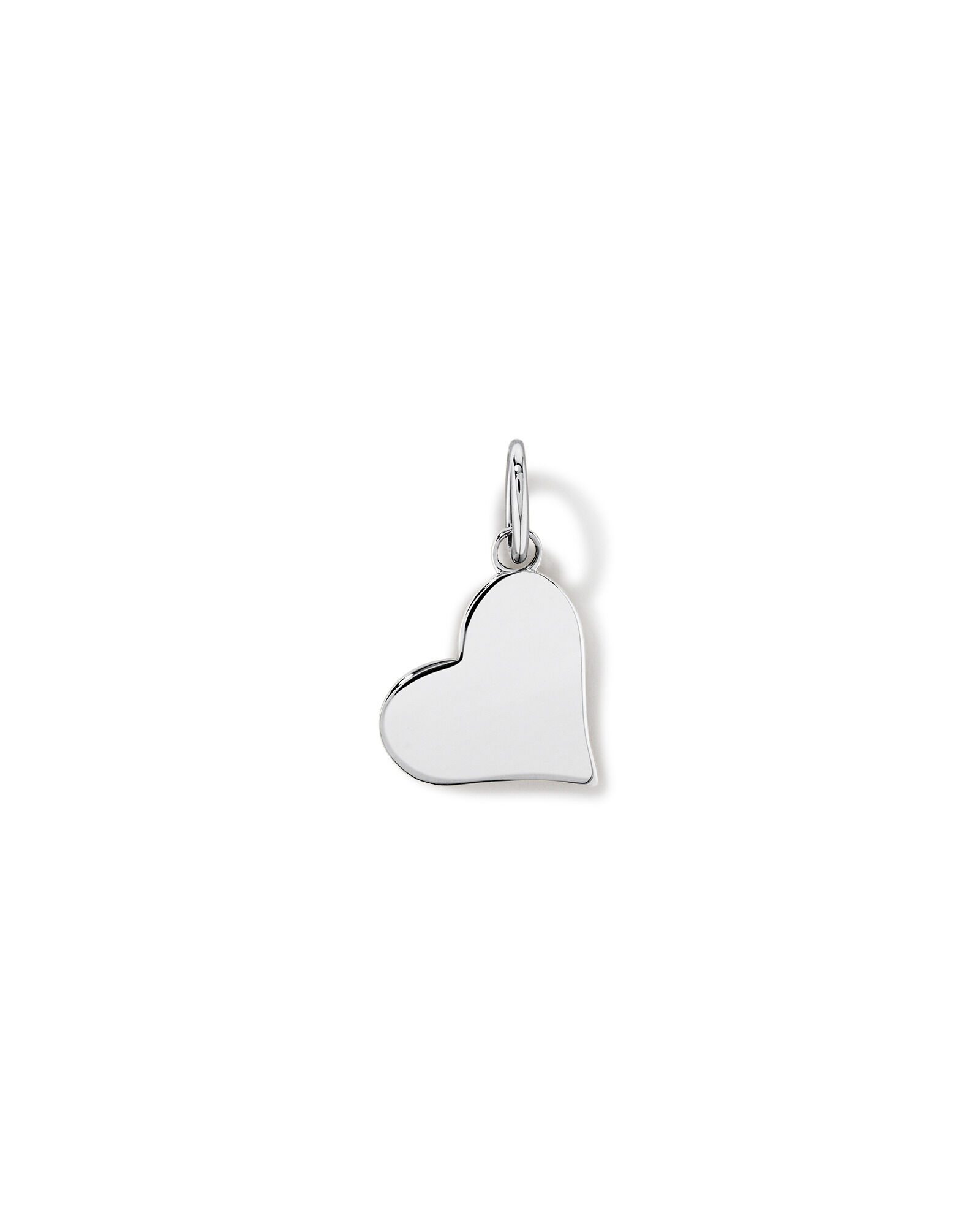Engravable Love Heart Pendant in Sterling Silver