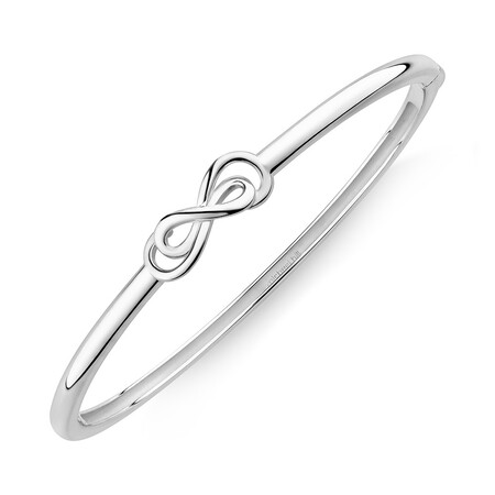 62mm Double Infinity Bangle in Sterling Silver 62mm Double Infinity Bangle in Sterling Silver