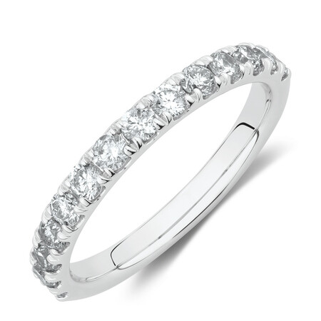 Evermore Wedding Band with 3/4 Carat TW Diamonds in 14kt White Gold Evermore Wedding Band with 3/4 Carat TW Diamonds in 14kt White Gold