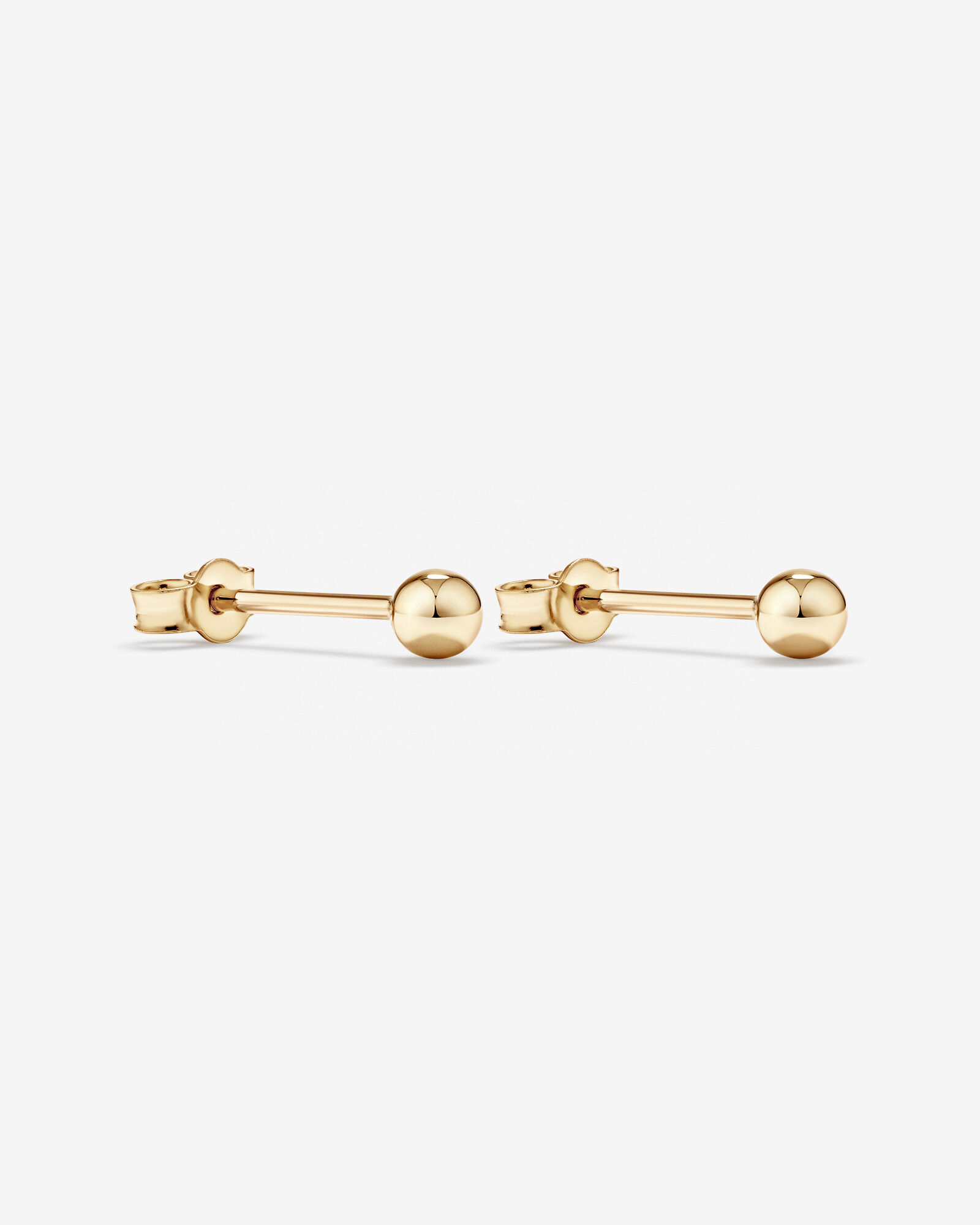 3mm Ball Stud Earrings 10kt Yellow Gold