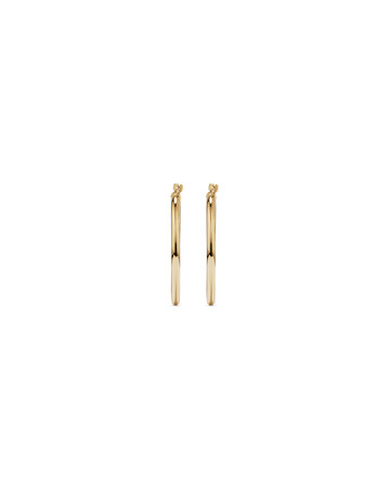 29mm Round Hoop Earrings in 10kt Yellow Gold 29mm Round Hoop Earrings in 10kt Yellow Gold