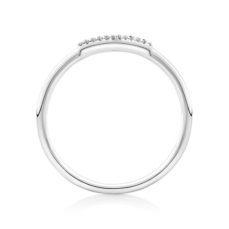 Arrow Ring with Diamonds in Sterling Silver Arrow Ring with Diamonds in Sterling Silver