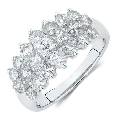 Ring with 2 Carat TW of Diamonds in 10kt White Gold Ring with 2 Carat TW of Diamonds in 10kt White Gold