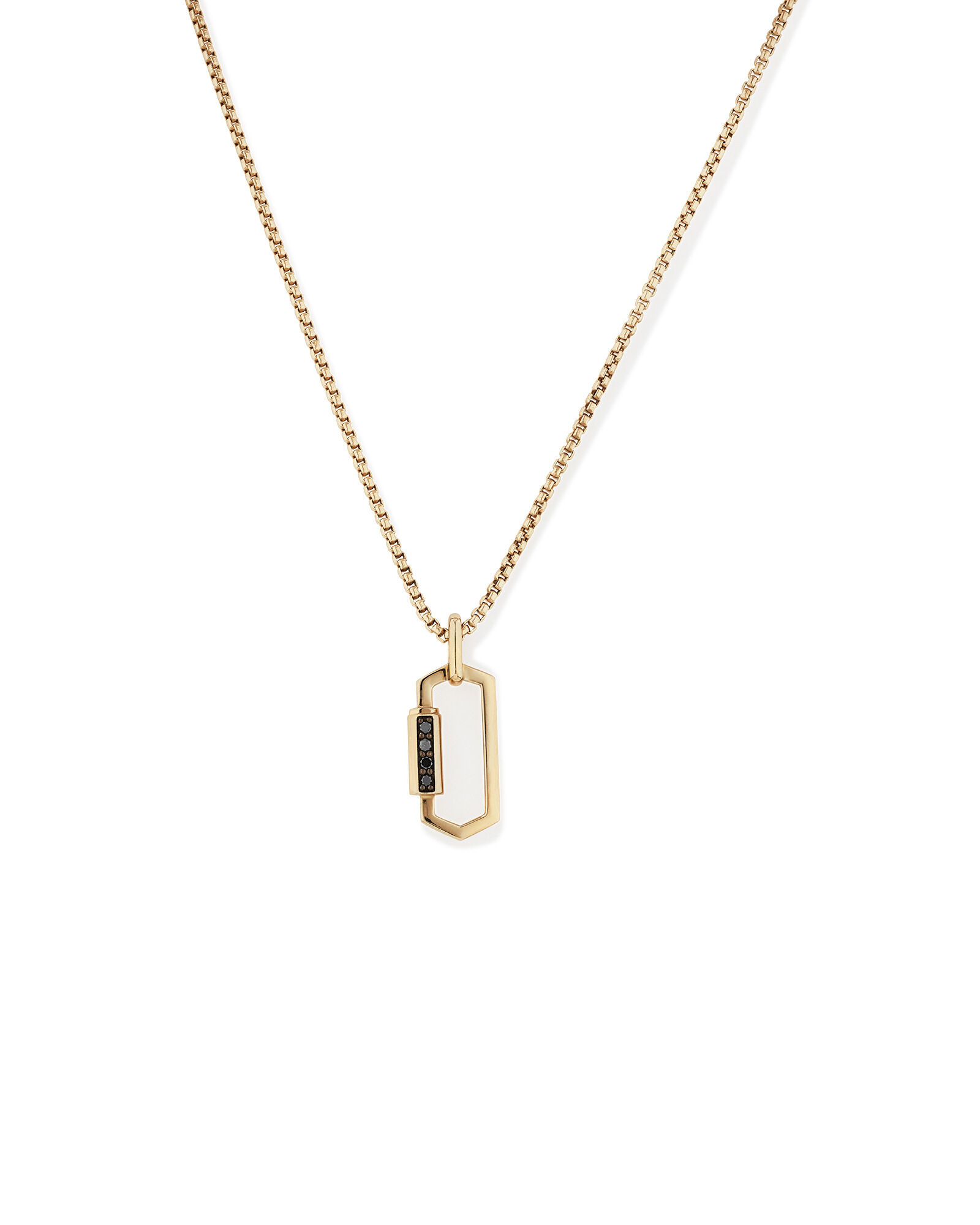 Gold black diamond necklace online