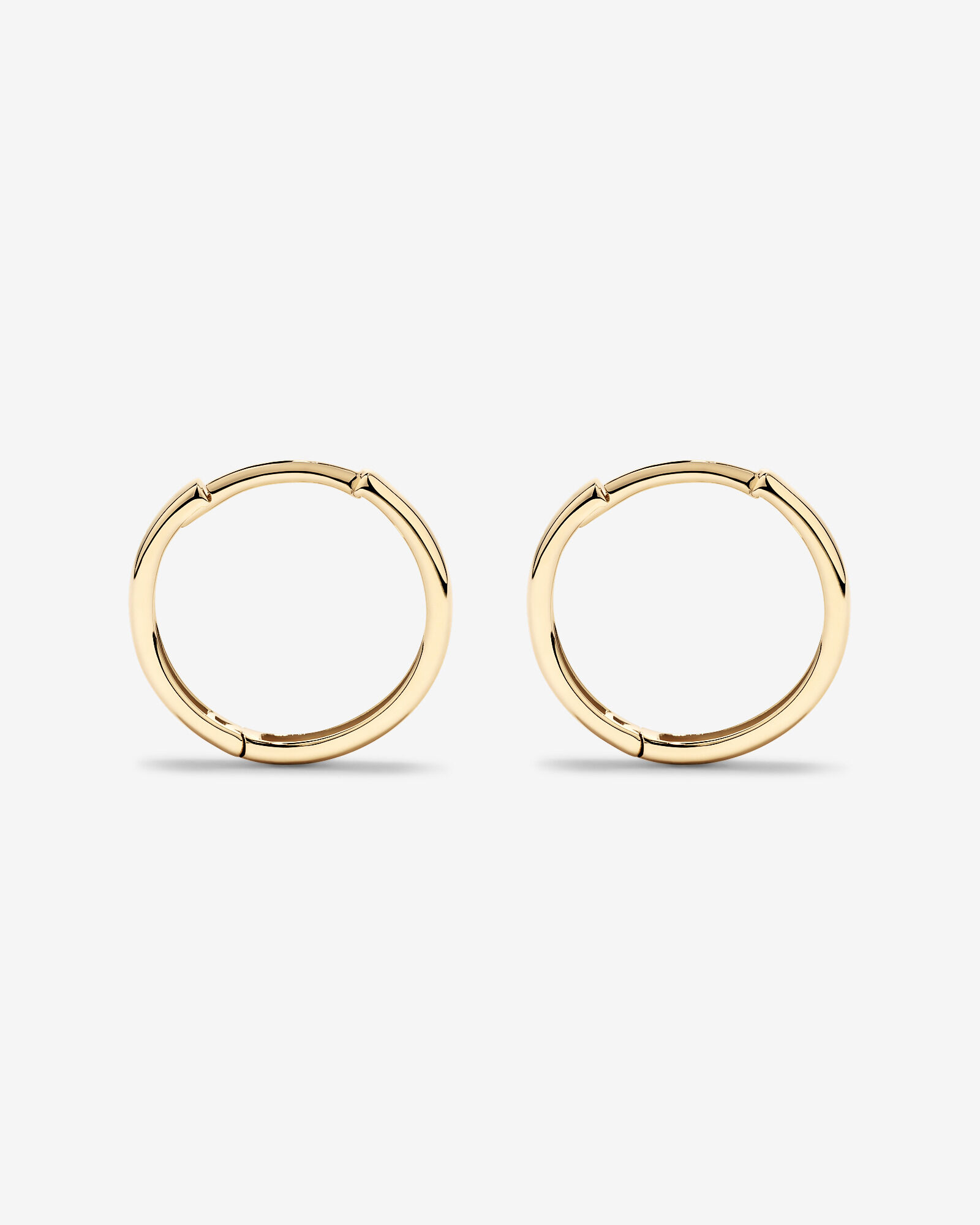 13.5mm Polished Huggie Earrings in 10kt Yellow Gold