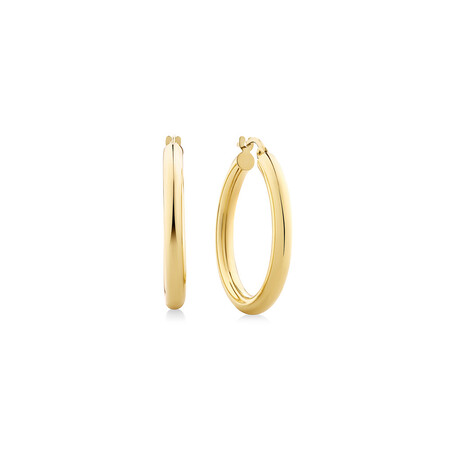 25mm Hoop Earrings in 10kt Yellow Gold