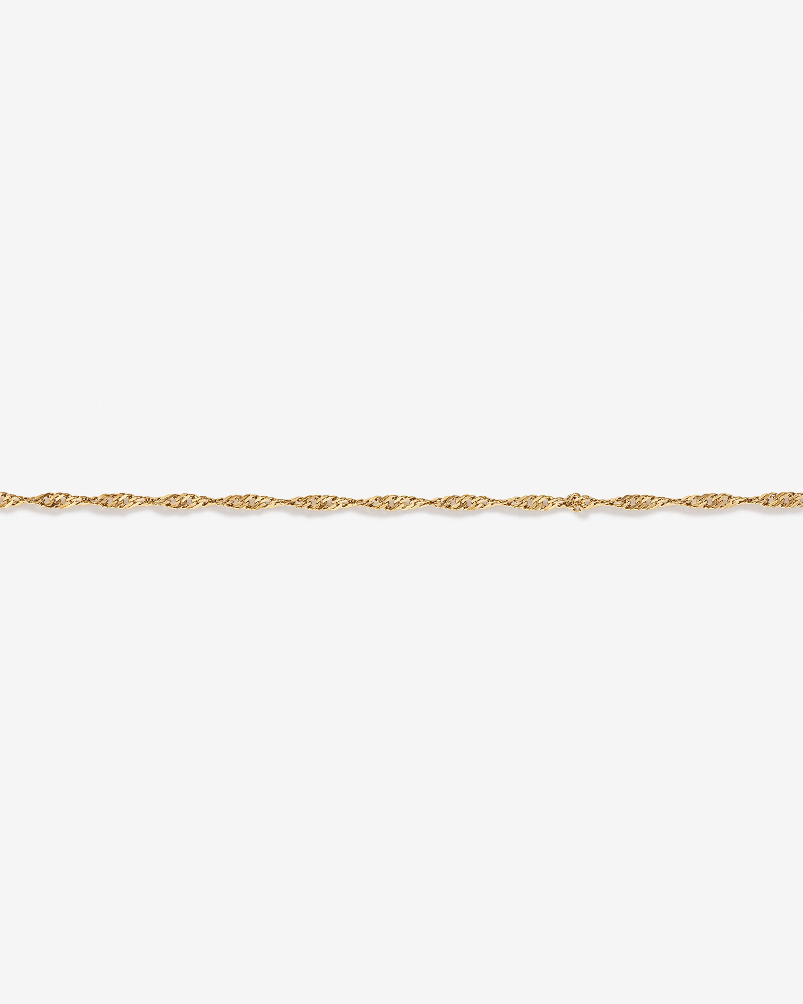 19cm (7.5") Singapore Bracelet in 10kt Yellow Gold