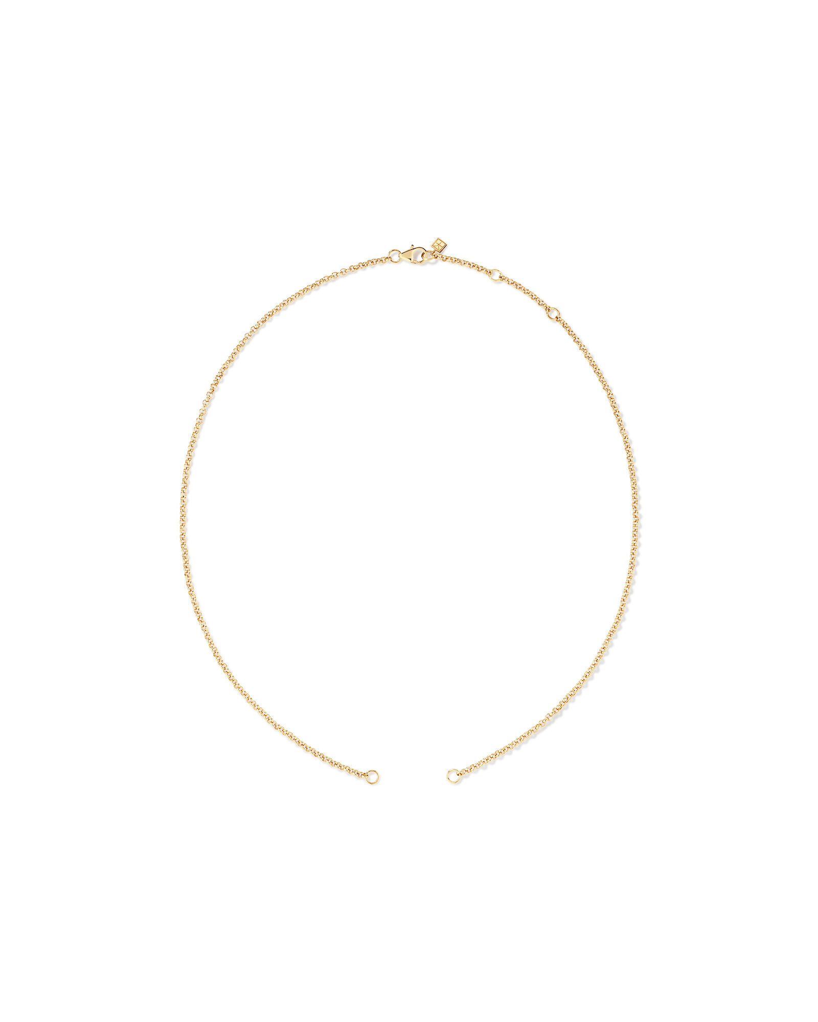 Chaîne ouverte Belcher pleine 50 cm (19,7 po) en or jaune 10 carats