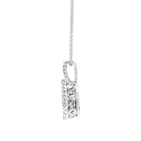 Everlight Pendant with 0.20 Carat TW of Diamonds in Sterling Silver Everlight Pendant with 0.20 Carat TW of Diamonds in Sterling Silver