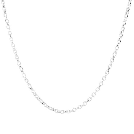 70cm (28") 3mm-3.5mm Width Oval Belcher Chain in Sterling Silver 70cm (28") 3mm-3.5mm Width Oval Belcher Chain in Sterling Silver