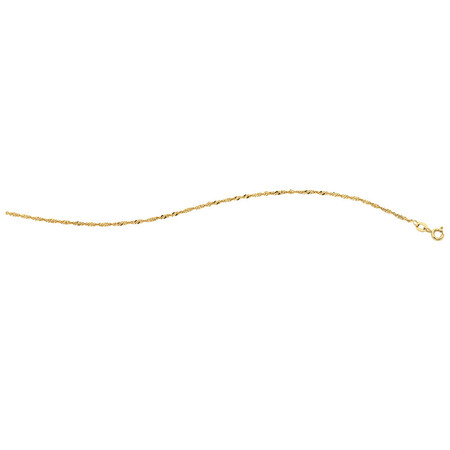 Singapore Anklet in 10kt Yellow Gold Singapore Anklet in 10kt Yellow Gold