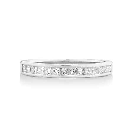 Evermore Wedding Band with 0.50 Carat TW of Diamonds in 14kt White Gold Evermore Wedding Band with 0.50 Carat TW of Diamonds in 14kt White Gold