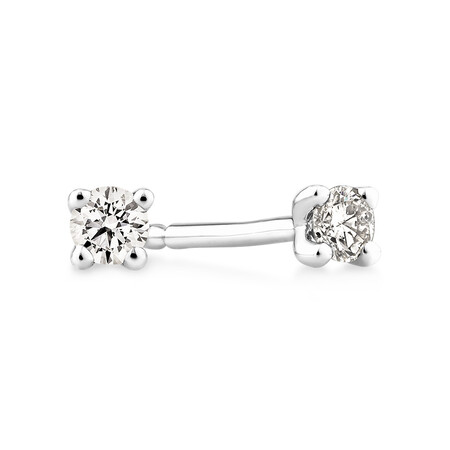 Solitaire Stud Earrings with 0.10ct TW Diamonds in 10kt White Gold Solitaire Stud Earrings with 0.10ct TW Diamonds in 10kt White Gold