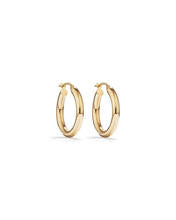 15mm Hoop Earrings in 10kt Yellow Gold 15mm Hoop Earrings in 10kt Yellow Gold