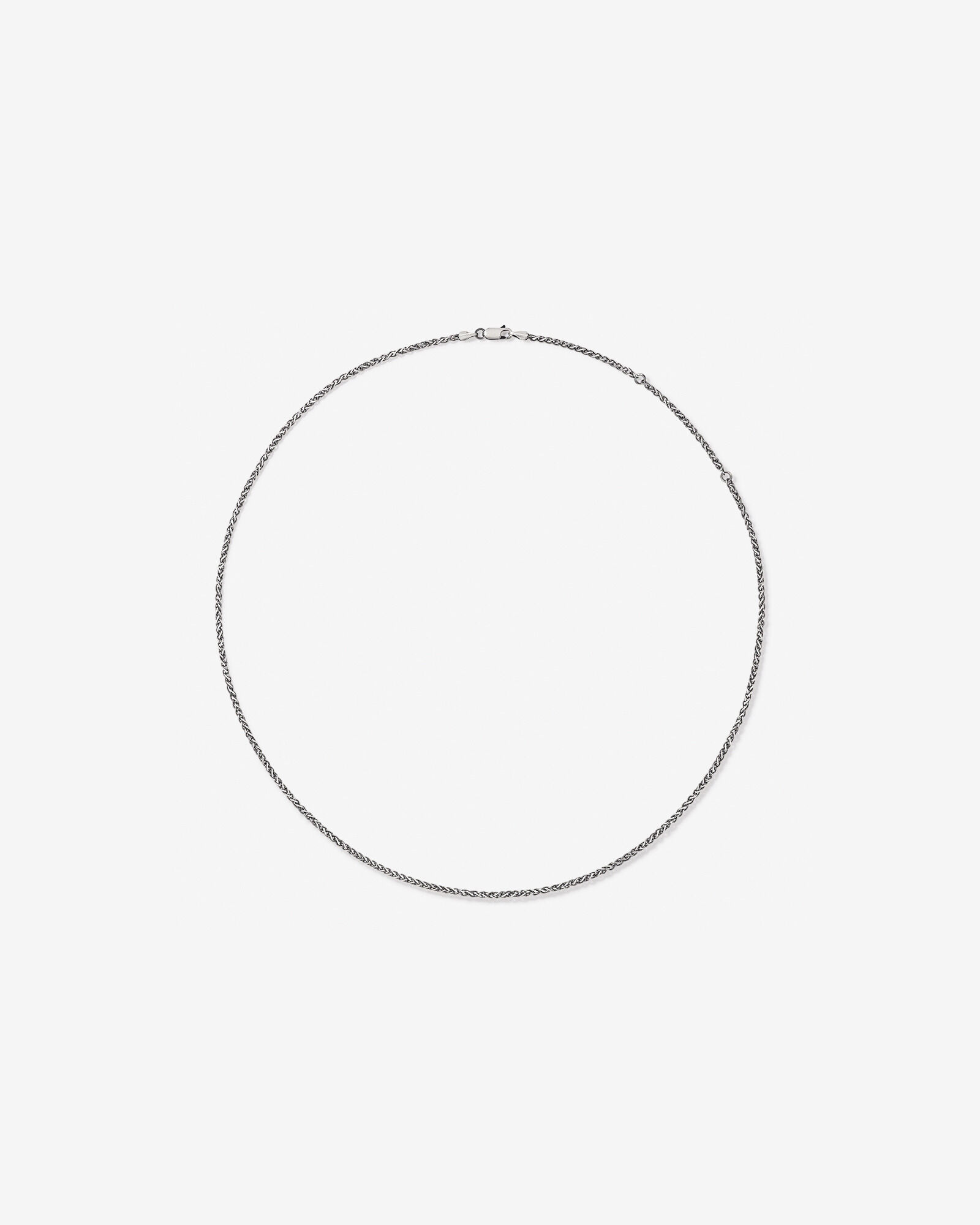 Chaîne en argent sterling oxydé de 65 cm (25 po)