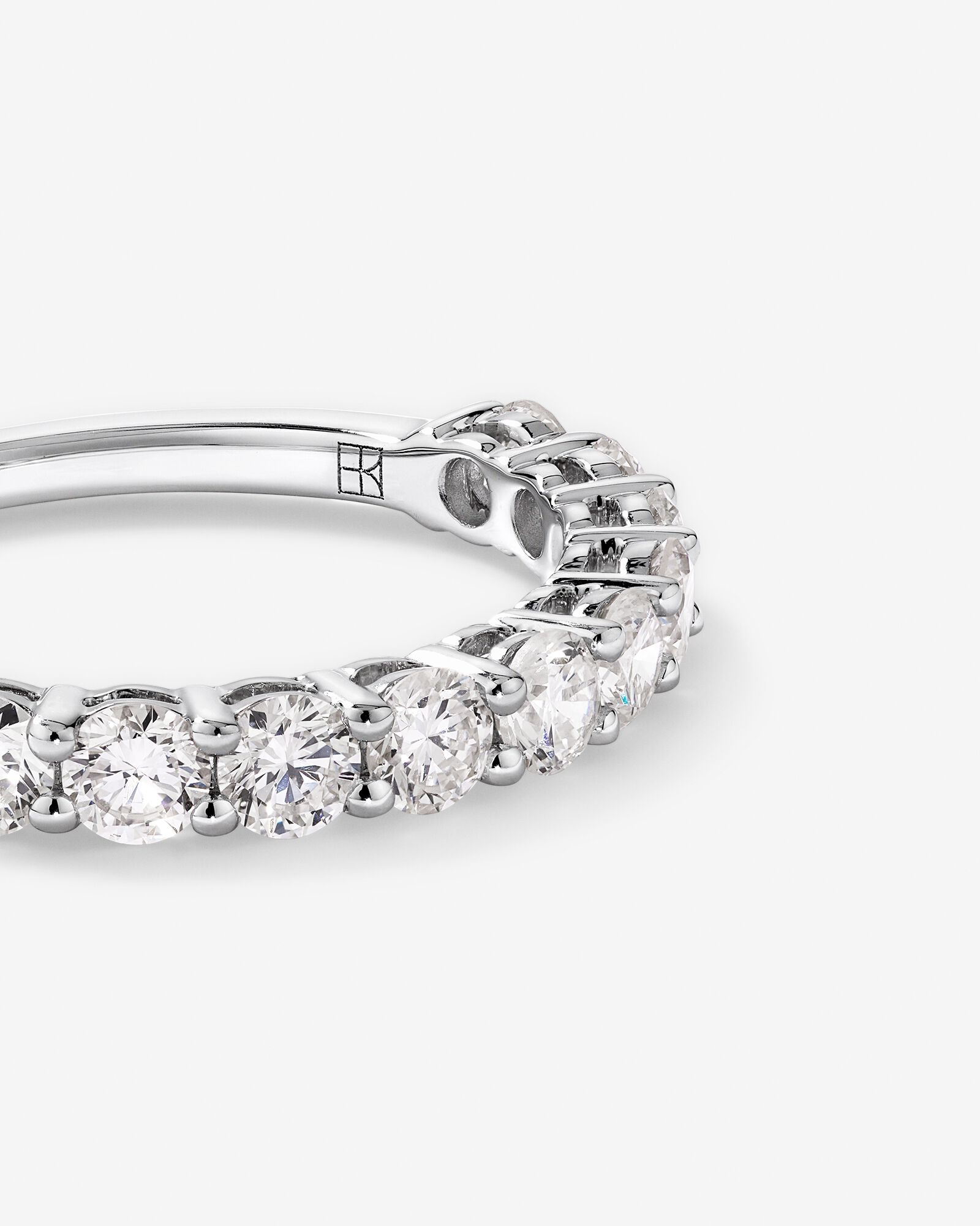 1.00 Carat TW Round Brilliant Laboratory-Grown Diamond Wedding Band in 14kt White Gold