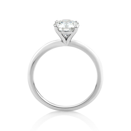 Laboratory-Created 1.25 Carat Diamond Ring in 14kt White Gold Laboratory-Created 1.25 Carat Diamond Ring in 14kt White Gold