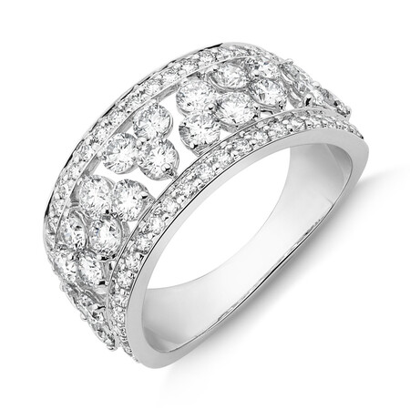 Laboratory-Created 2 Carat Diamond Ring in 10ct White Gold Laboratory-Created 2 Carat Diamond Ring in 10ct White Gold