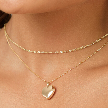 Heart Locket Pendant in 10kt Yellow Gold Heart Locket Pendant in 10kt Yellow Gold