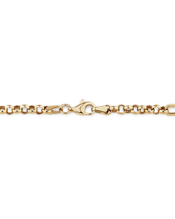 50cm Hollow Belcher Fob Necklace in 10kt Yellow Gold 50cm Hollow Belcher Fob Necklace in 10kt Yellow Gold