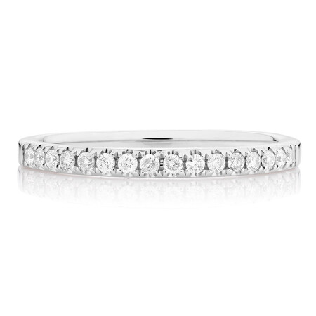 Wedding Band with 0.20 TW of Diamonds in 14kt White Gold Wedding Band with 0.20 TW of Diamonds in 14kt White Gold