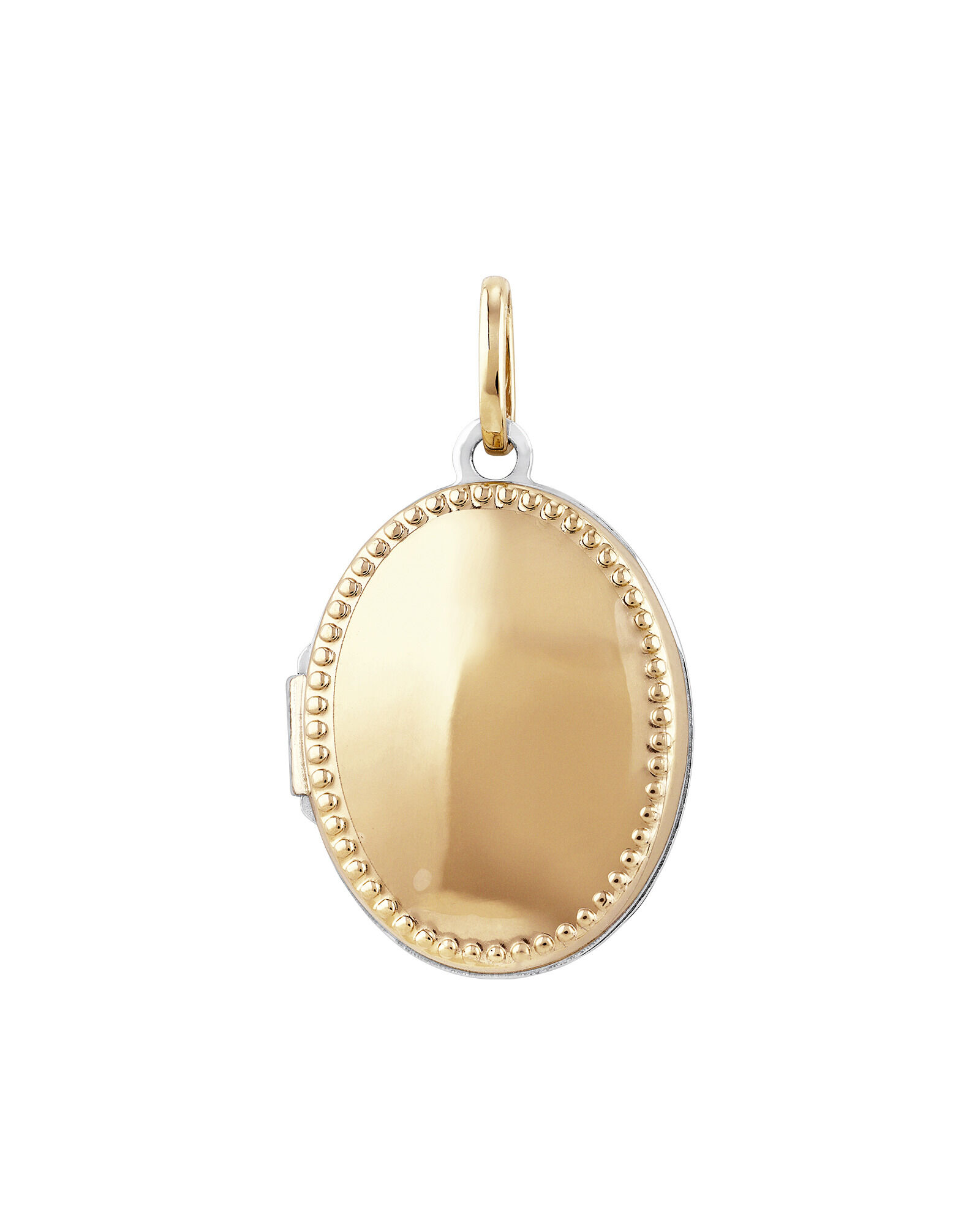 Oval Locket in 10kt Yellow Gold Sterling Silver
