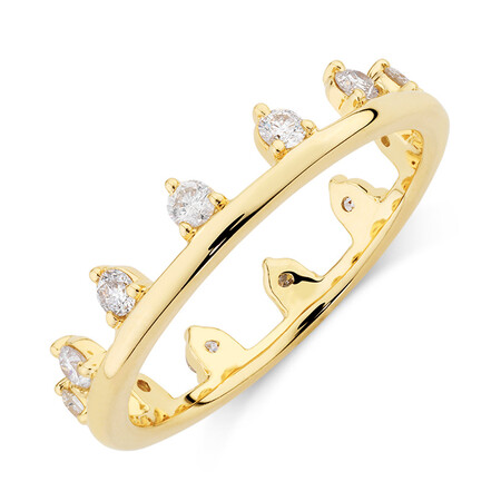 Zipper Ring with 0.41 Carat TW of Diamonds in 10kt Yellow Gold Zipper Ring with 0.41 Carat TW of Diamonds in 10kt Yellow Gold