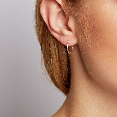 14mm Sleeper Earrings in Sterling Silver 14mm Sleeper Earrings in Sterling Silver