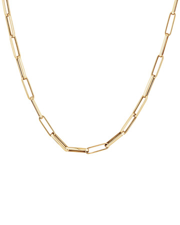 45cm (18”) 4.5mm Width Hollow Rectangular Link Chain in 10kt Yellow Gold 45cm (18”) 4.5mm Width Hollow Rectangular Link Chain in 10kt Yellow Gold