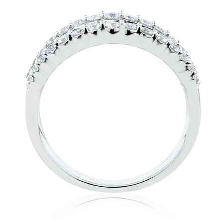 Ring with 1 Carat TW of Diamonds in 14kt White Gold Ring with 1 Carat TW of Diamonds in 14kt White Gold
