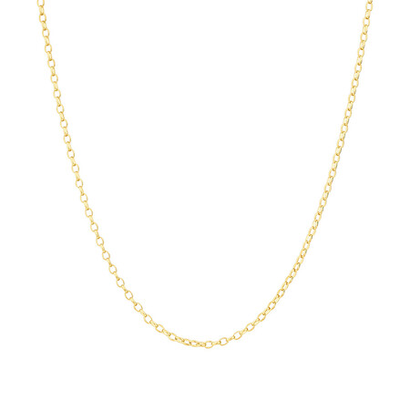 50cm (20") Oval Belcher Chain in 10kt Yellow Gold 50cm (20") Oval Belcher Chain in 10kt Yellow Gold
