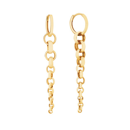 Drop Earrings in 10kt Yellow Gold Drop Earrings in 10kt Yellow Gold
