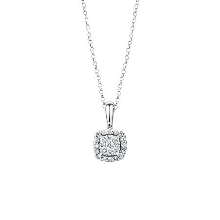 Pendant with 1/3 Carat TW of Diamonds in 10kt White Gold Pendant with 1/3 Carat TW of Diamonds in 10kt White Gold