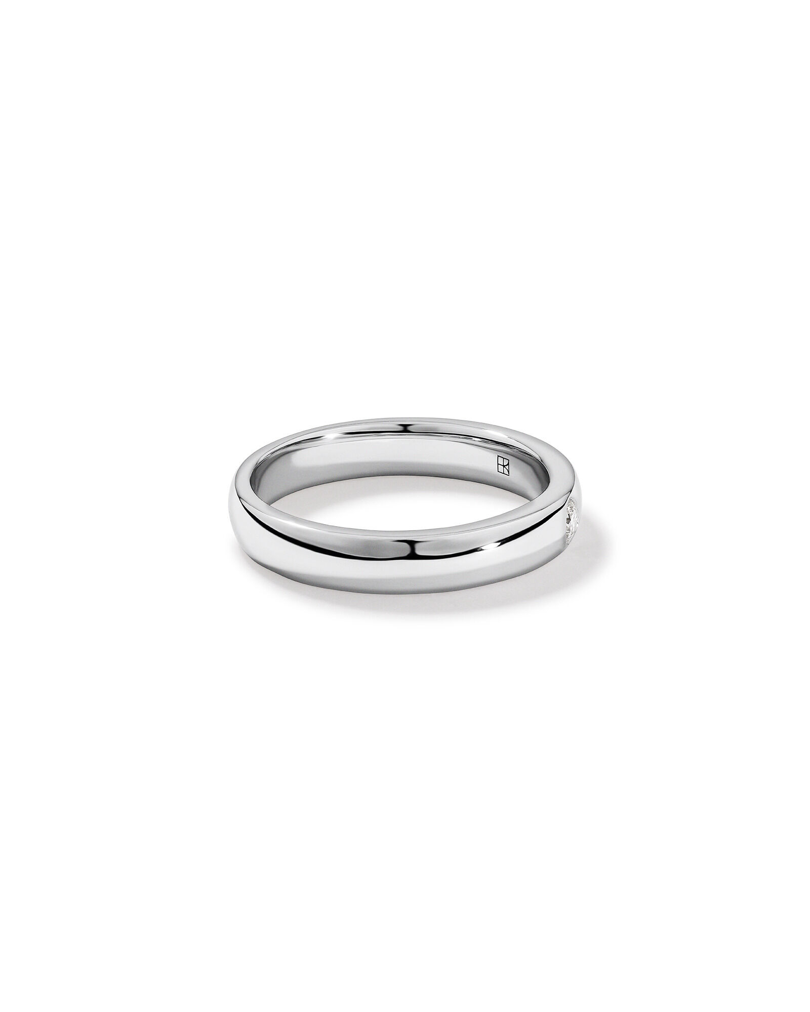 Carat TW Round Brilliant Diamond Duo Wedding Band in 18kt White Gold