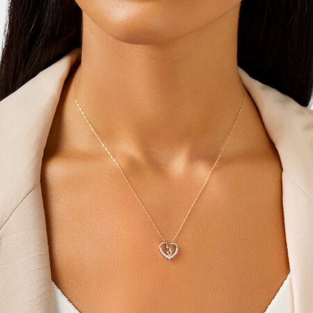 Infinitas Pendant with 0.15 Carat TW of Diamonds in 10kt Yellow Gold Infinitas Pendant with 0.15 Carat TW of Diamonds in 10kt Yellow Gold