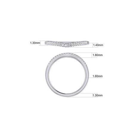 Bridal Set With 0.60 Carat TW of Diamonds In 10kt White Gold Bridal Set With 0.60 Carat TW of Diamonds In 10kt White Gold