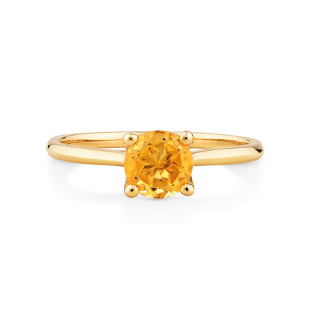 Citrine Ring in 10kt Yellow Gold Citrine Ring in 10kt Yellow Gold