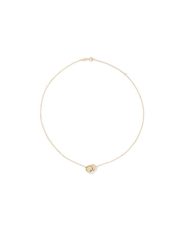 45cm (18”) Double Circle Necklace in 10kt Yellow Gold 45cm (18”) Double Circle Necklace in 10kt Yellow Gold