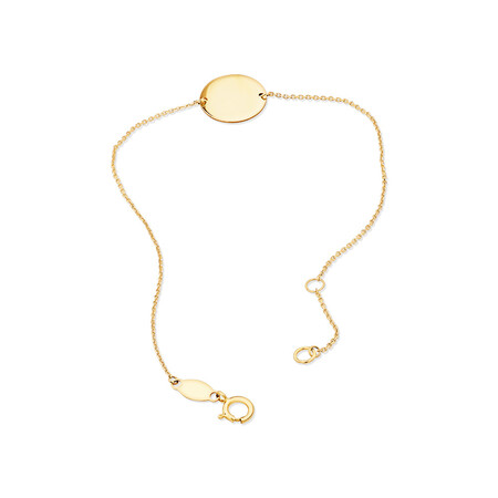 19cm (7.5") Circle Disc Bracelet in 10kt Yellow Gold 19cm (7.5") Circle Disc Bracelet in 10kt Yellow Gold