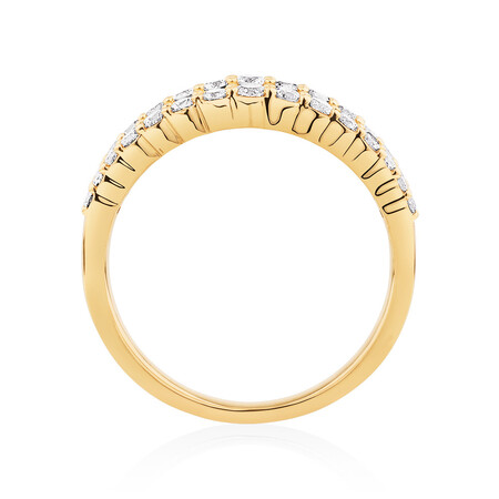 Ring with 1 Carat TW of Diamonds in 14kt Yellow Gold Ring with 1 Carat TW of Diamonds in 14kt Yellow Gold