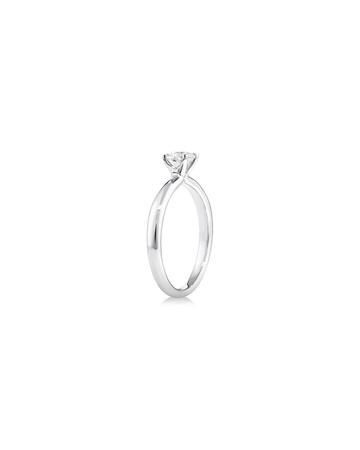 Solitaire Engagement Ring with 0.50 Carat TW of Diamonds in 14kt White Gold Solitaire Engagement Ring with 0.50 Carat TW of Diamonds in 14kt White Gold