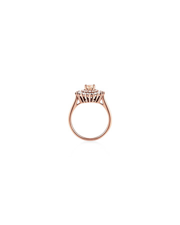Ballerina Ring with Morganite & 0.75 Carat TW of Diamonds in 10kt Rose Gold Ballerina Ring with Morganite & 0.75 Carat TW of Diamonds in 10kt Rose Gold