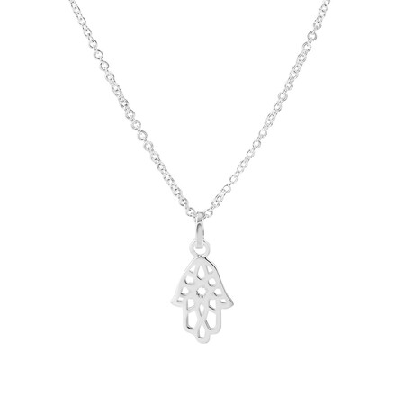 Hamsa Hand Pendant in Sterling silver Hamsa Hand Pendant in Sterling silver