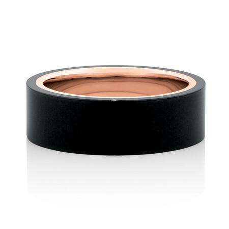 Ring in Black Titanium & 10kt Rose Gold Ring in Black Titanium & 10kt Rose Gold