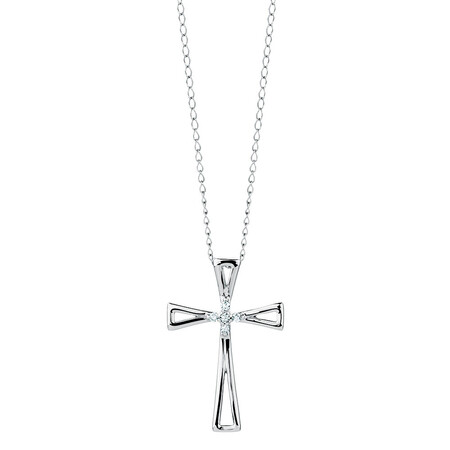 Pendant with Diamonds in 10kt White Gold Pendant with Diamonds in 10kt White Gold