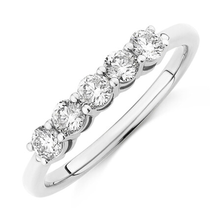 Evermore Wedding Band with 0.50 Carat TW of Diamonds in 14kt White Gold Evermore Wedding Band with 0.50 Carat TW of Diamonds in 14kt White Gold
