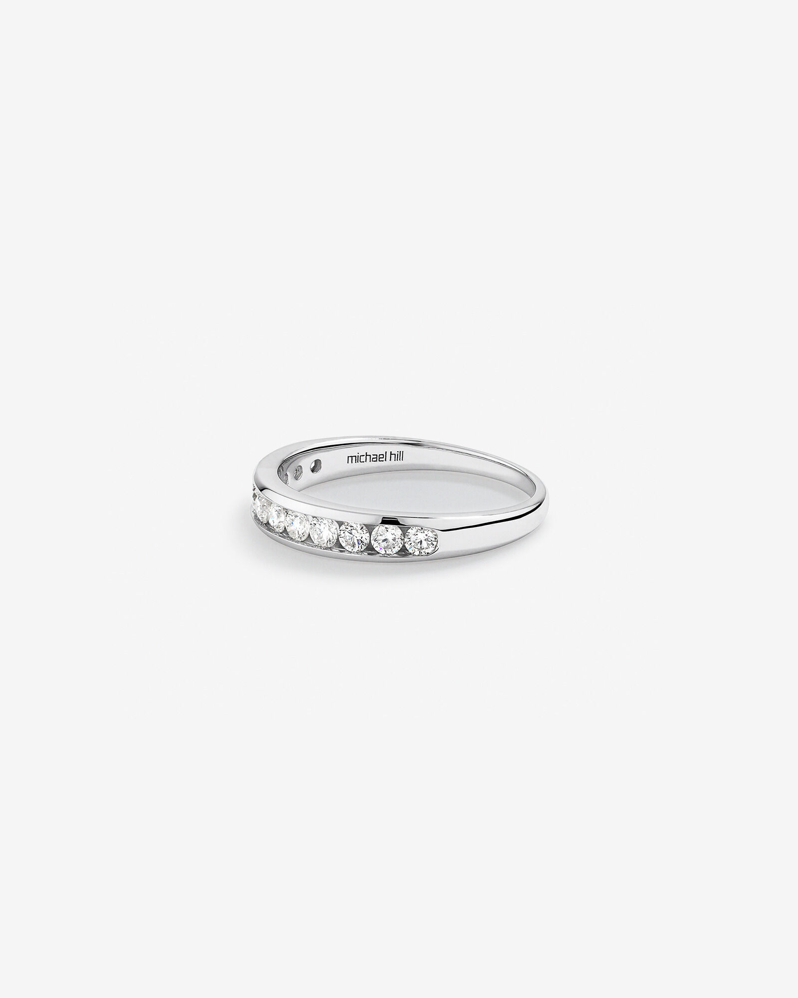 0.50 Carat TW Evermore Channel Set Diamond Wedding Ring in 14kt White Gold