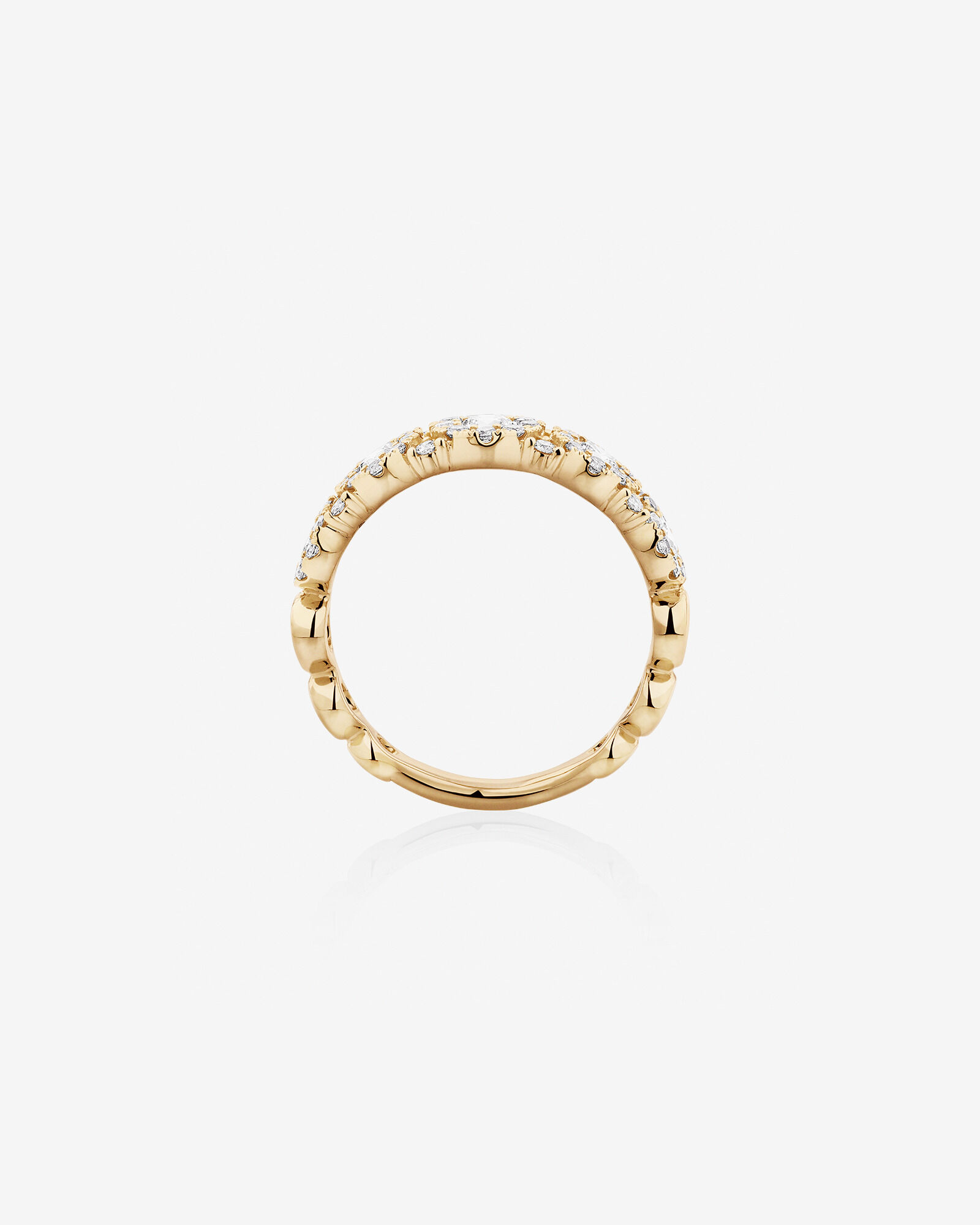 Bubble Ring with 1.00 Carat TW Diamonds in 10kt Yellow Gold