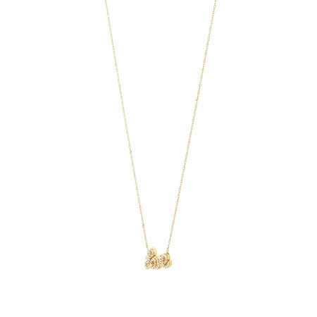 Love Necklace with 0.20 Carat TW of Diamonds in 10kt Yellow Gold Love Necklace with 0.20 Carat TW of Diamonds in 10kt Yellow Gold